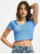 Only Tops sans manche Kika V Neck Crop bleu